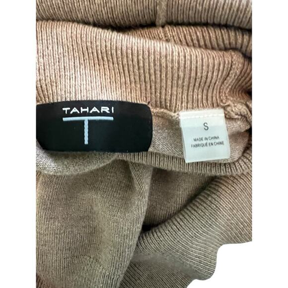 Vintage Tahari Tan Turtleneck Sweater Gold Label  S - Picture 3 of 8